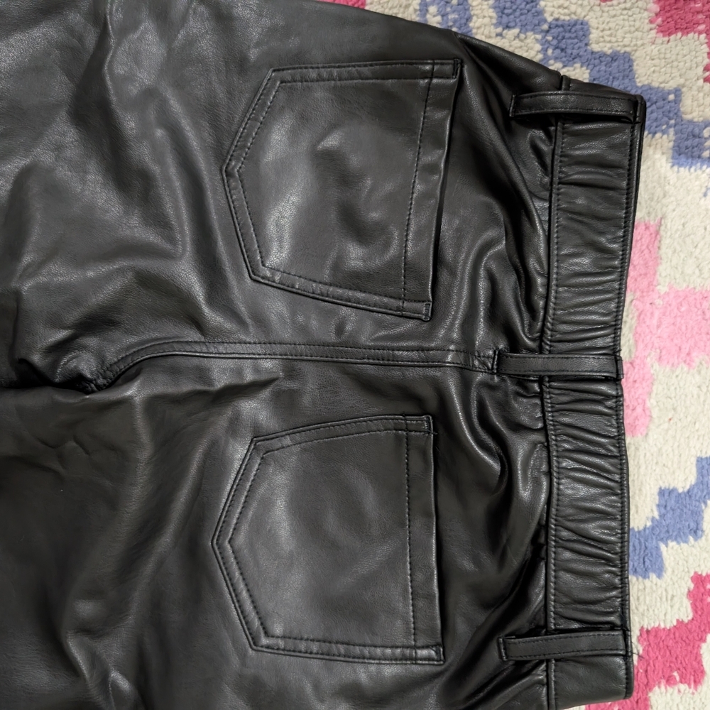 Abercrombie Kids Plether Wide Leg Pants - Black - Kids Size 9/10